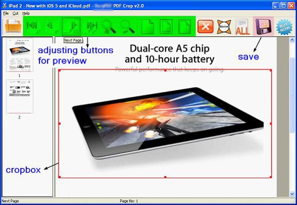 PDF Trimmer for Tablet PC software