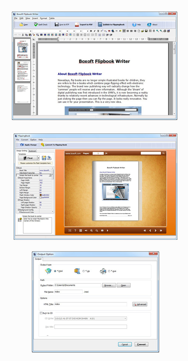 Boxoft Flipbook Writer screenshot