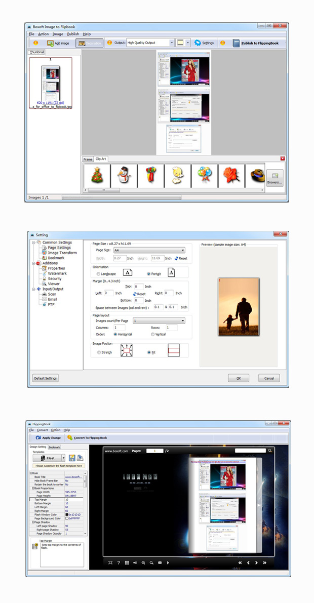 Boxoft Image to Flipbook Screenshots