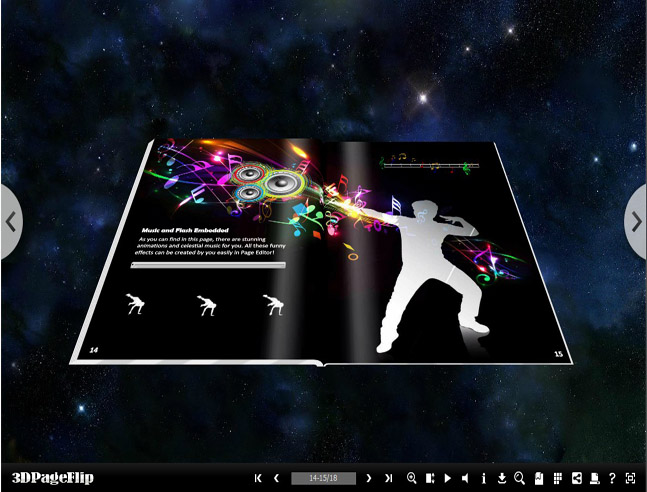 flip book maker of 3D PageFlip Pro Screenshot