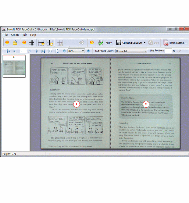  Step of Boxoft PDF Page cut