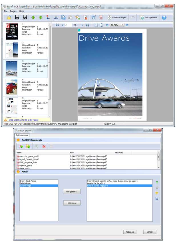 Boxoft PDF Page Editor Screenshots